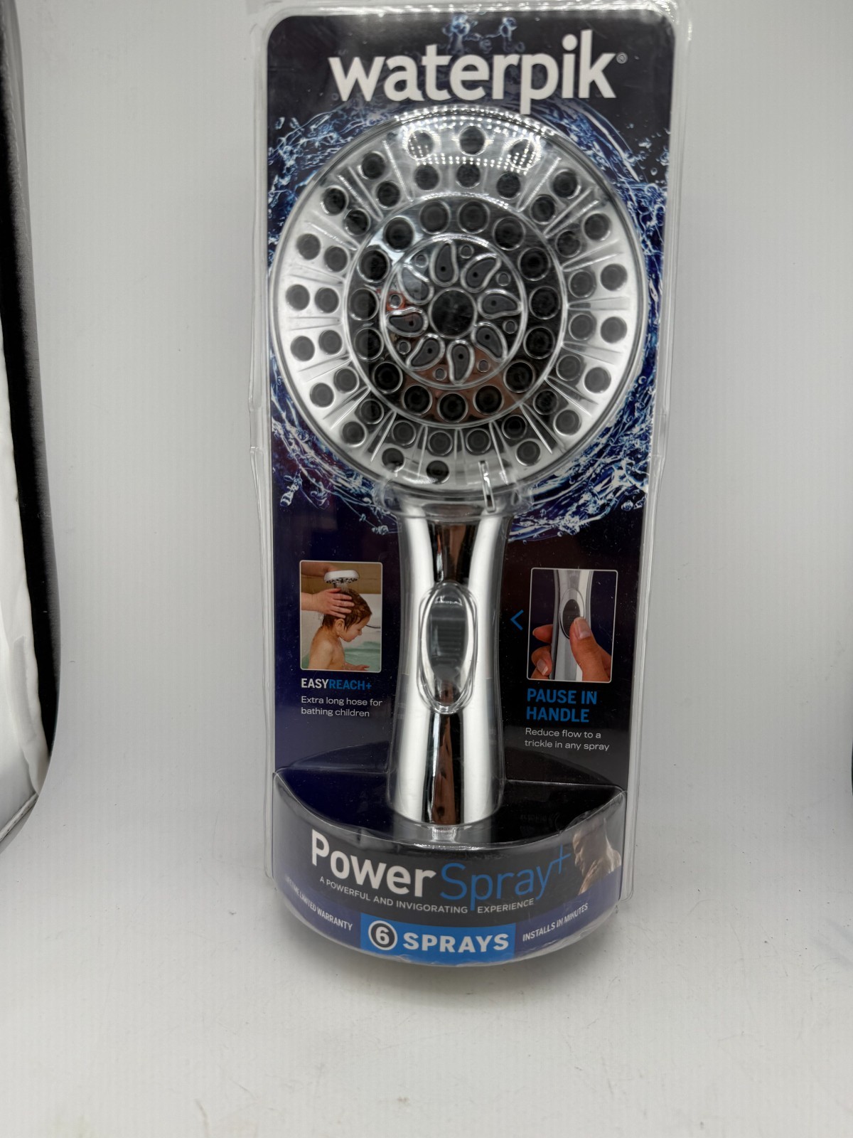 ​Waterpik VMH-663ME 6-Spray Single Wall Mount Handheld Shower Head in Chrome gallery