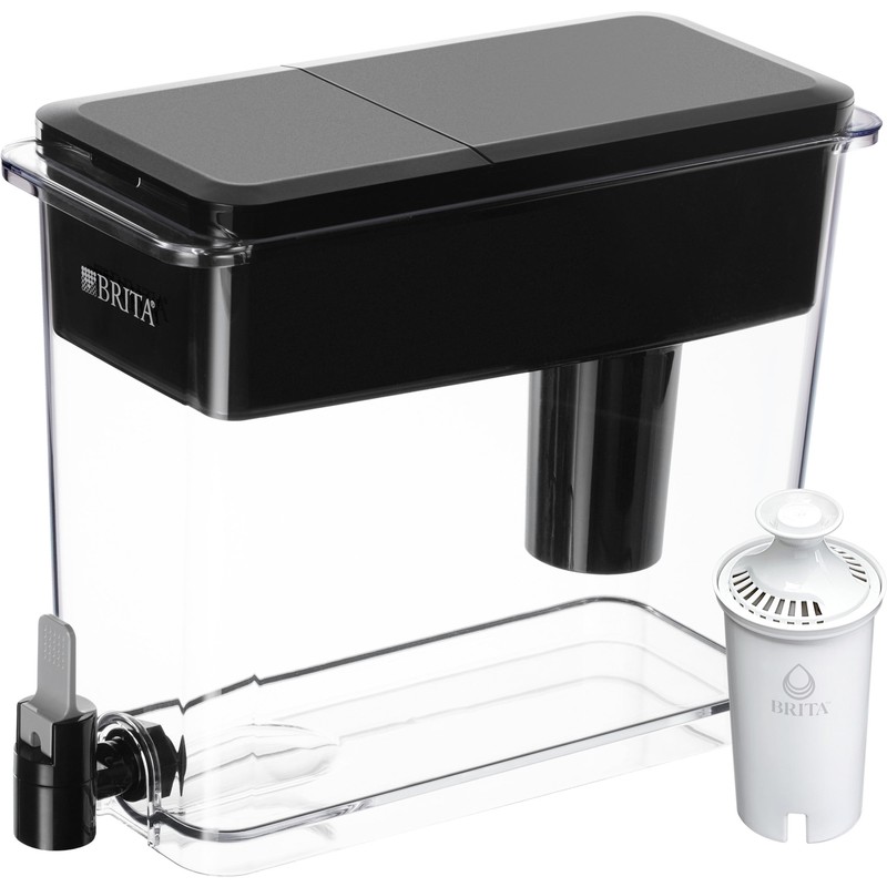Brita Extra Large Ultramax 27 Cup Black Filtered Water Dispenser with 1 Standard gallery