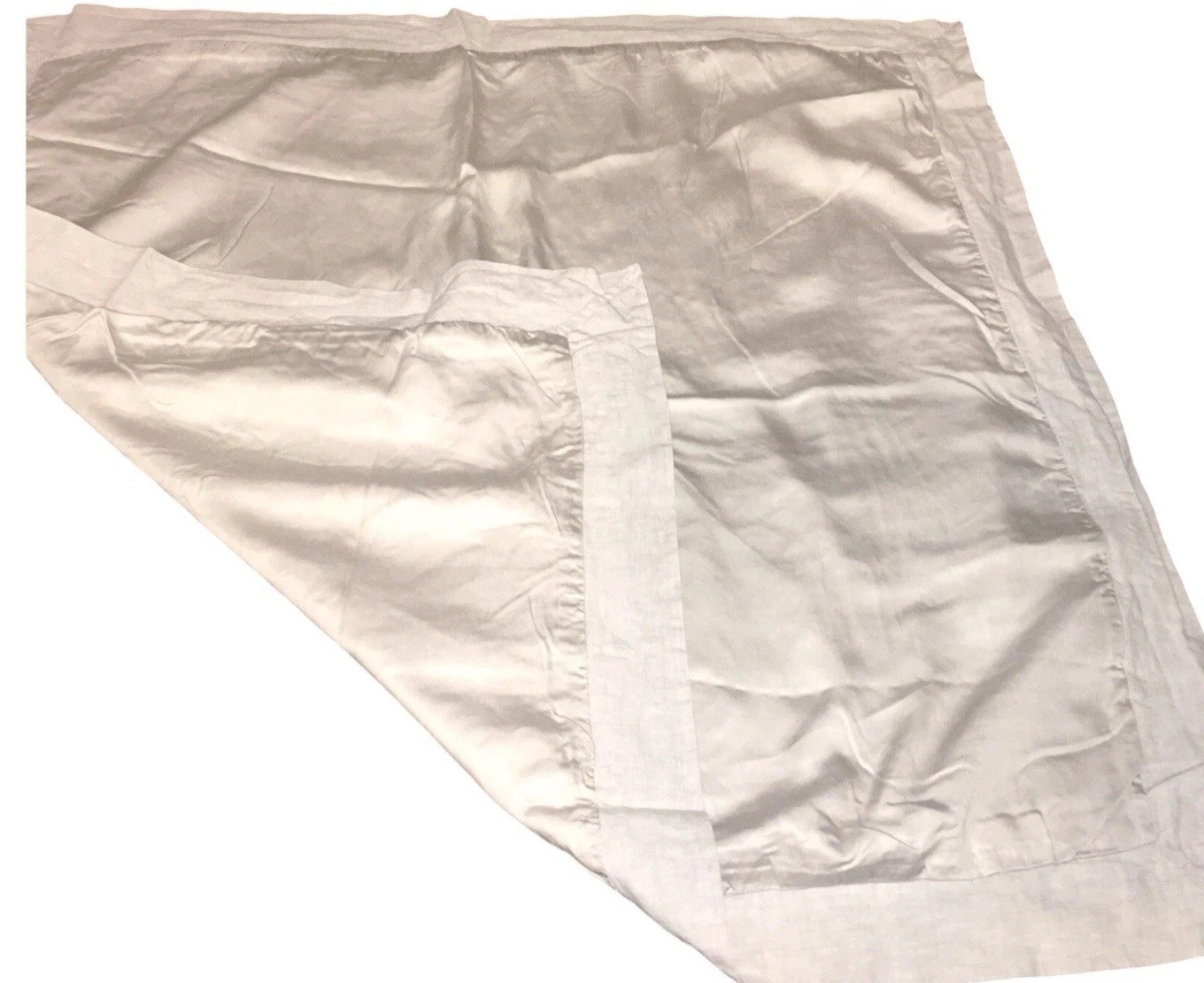 Pottery Barn Tencel Lyocell w Linen Flange Euro Sham 26x26 Gray Mist gallery
