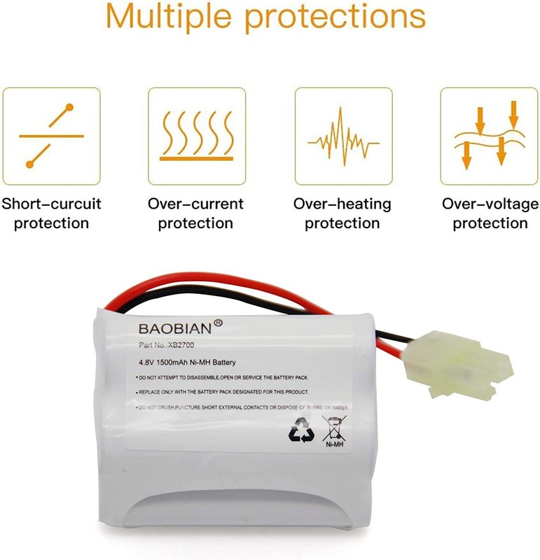 XB2700 Battery 1-Pack Replacement for Euro Pro Shark Vacuum Cleaner Sweeper 2PCS gallery