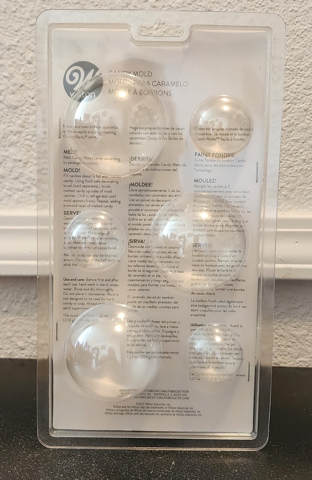Wilton 6 Cavity, Hot Cocoa Bomb Candy Mold, 2 Count, 2115-0-0241 2 Pack gallery