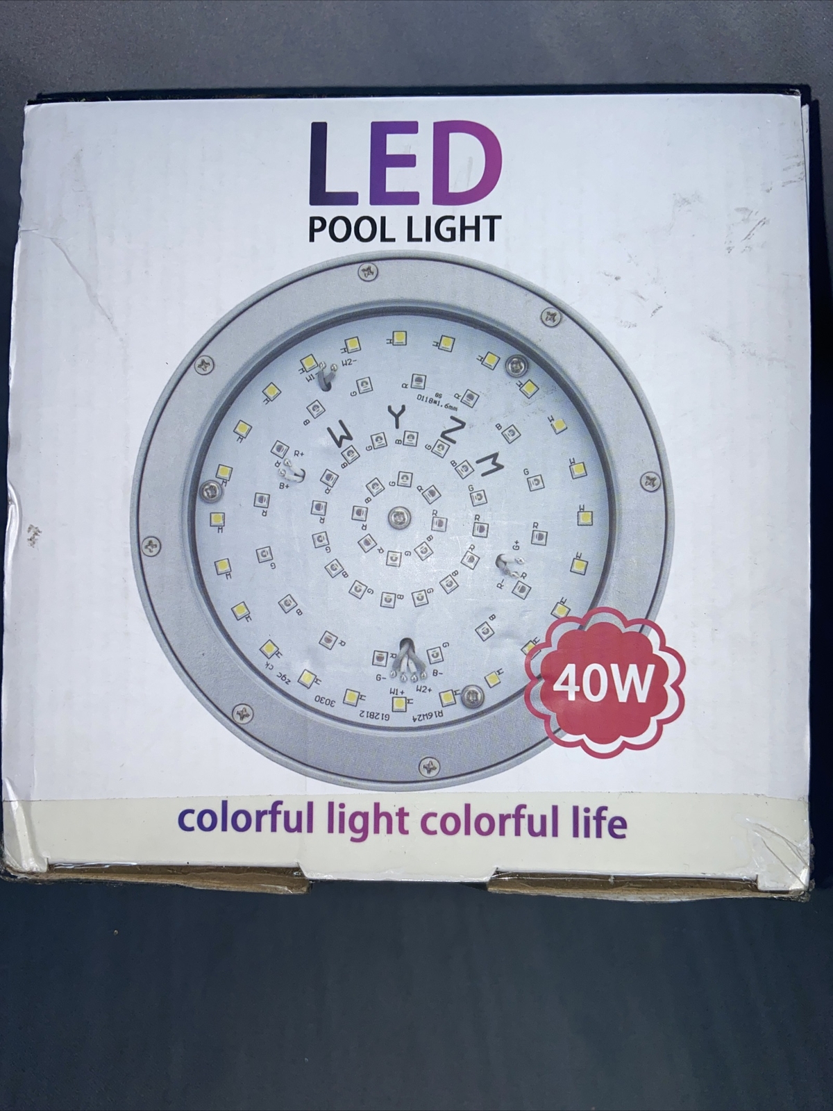 WYZM 120V 40W LED Pool Light Bulb for Pentair & Hayward Pool Light RGB+White. gallery