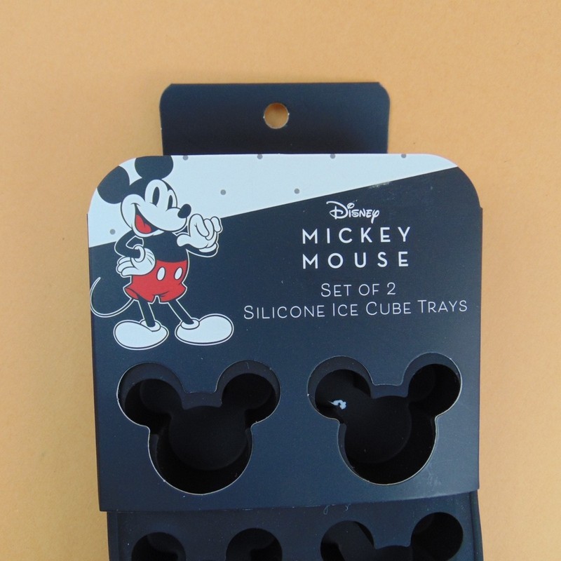 Disney Mickey Mouse Silicone Ice Cube Trays Set of 2 BPA Free Black Molding New gallery