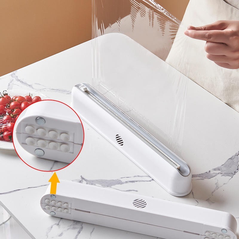 Plastic Food Wrap Dispenser Wrap Cutter Suction gallery