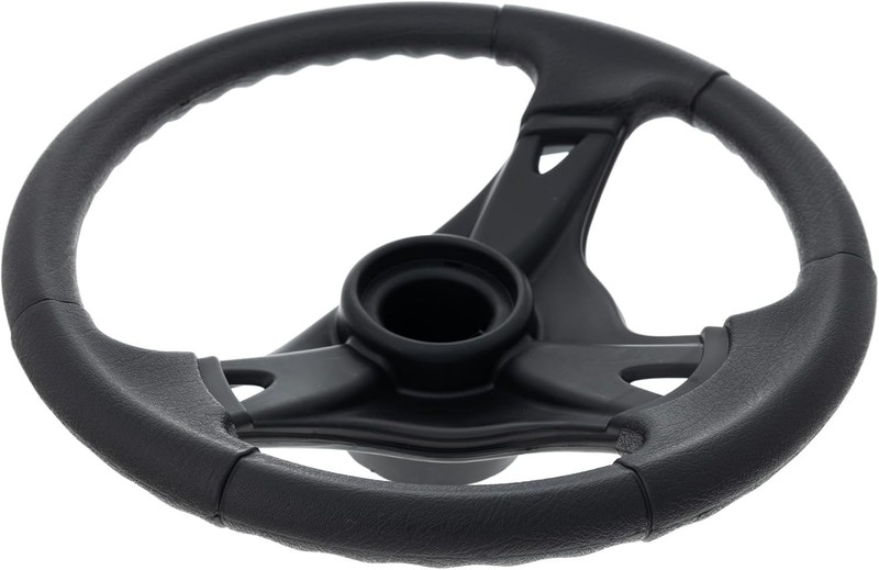 Durable Black Plastic Tractor Steering Wheel 14" - Vehicle Specific Fit gallery