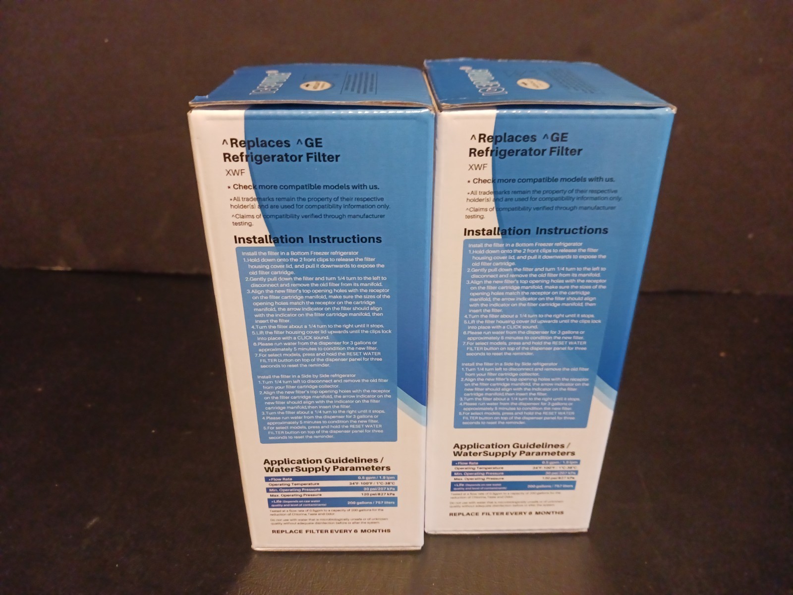 Ice Pure Refrigerator Water Filters RWF5200A Lot Of 2 New Sealed GE XWF gallery