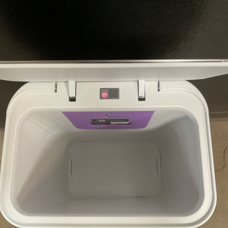 simplehuman Kitchen Trash Can with Lid, Large 45 Liter, White CW2027 gallery