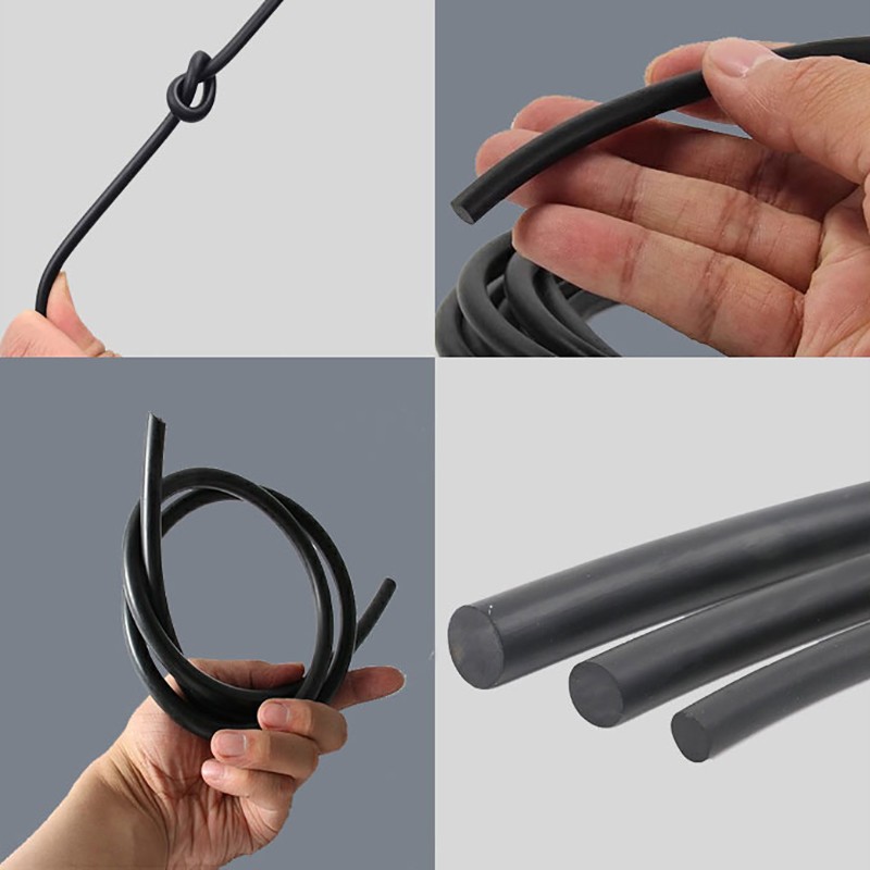 NBR Nitrile Rubber Sealing Strip Solid Round Rod Bar O-Ring Seal Cord Ø 2mm-40mm gallery