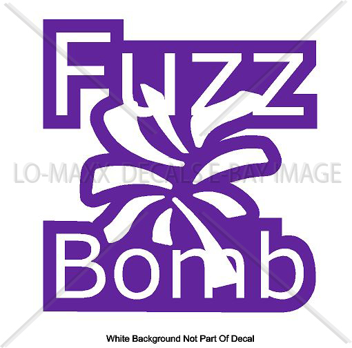 Fuzz Bomb Original Graphic Design Various Sizes & Colors Die Cut Vinyl Decal gallery