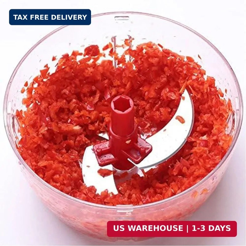 Multi-Functional Manual Food Processor,8 Cup Hand-powered Crank Chopper,Mincer B gallery