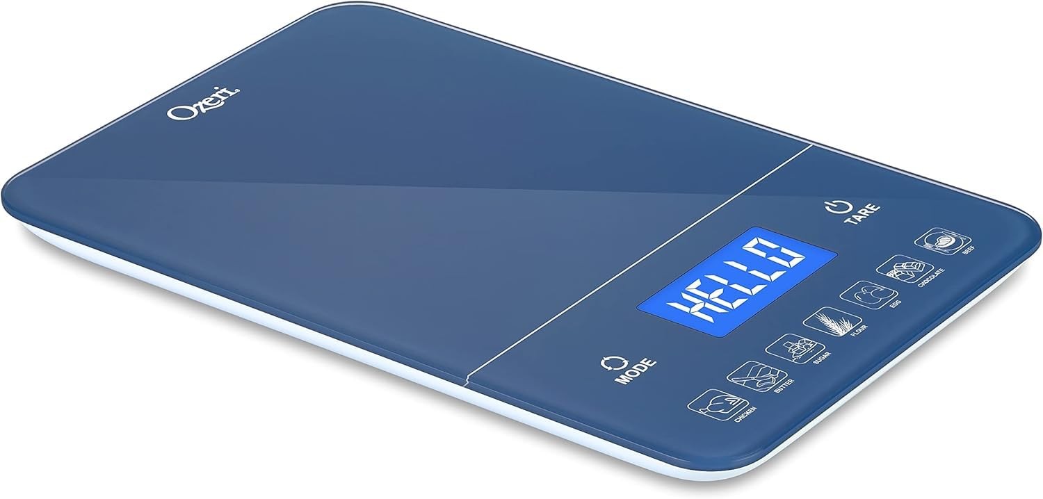 Ozeri Touch Iii Digital Kitchen Scale Calorie Counter 22 Lbs 10 Kg Classic Blue gallery