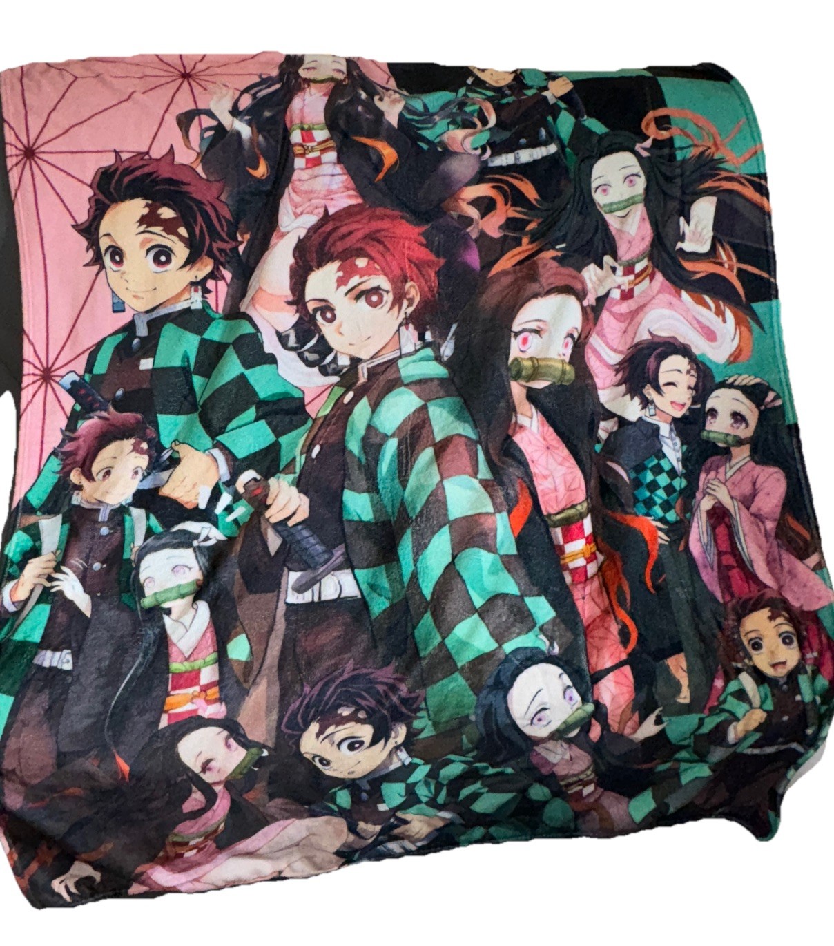 Demon Slayer Fleece Throw Blanket Soft Tanjiro Nezuko Anime Decor 48 X 66” gallery