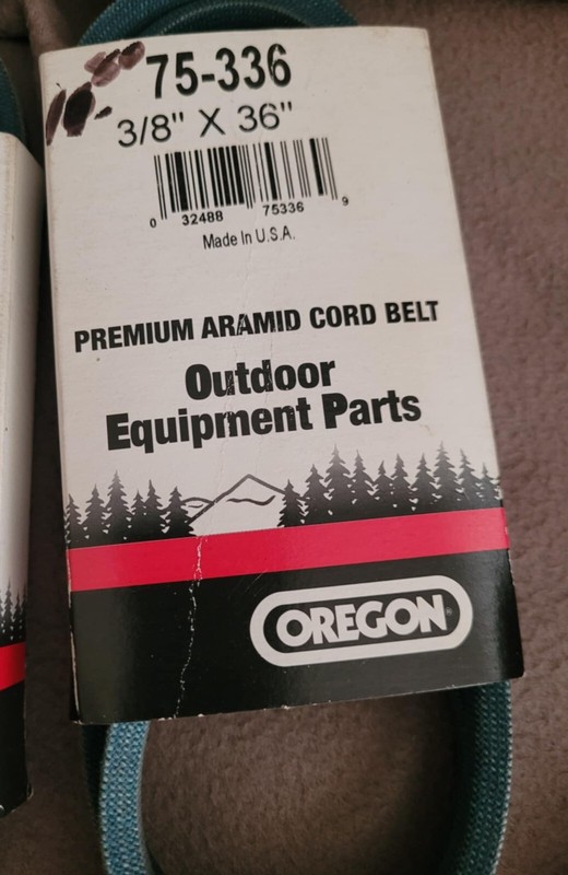 Oregon Replacement 3/8" Width Belts by Size gallery