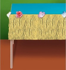 Natural Colored Grass Mini Paper Table Skirt – 15″ x 9′ (1 Pc) – Eco-friendly