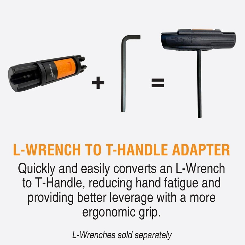 Bondhus Quick-T Grip, Universal Hex Key L-Wrench Adapter Handle 94230 gallery