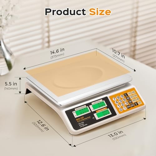 Price Computing Scale 88lb/ 40kg, Commercial Food Weighing Scale 2g Division, gallery