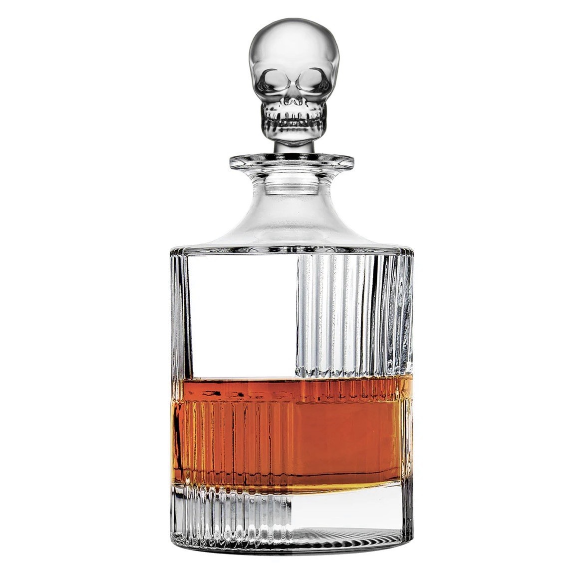 Skull Crystal Decanter And Glasses Set. New In Box, Ready Party! FREE SHIPPING! gallery