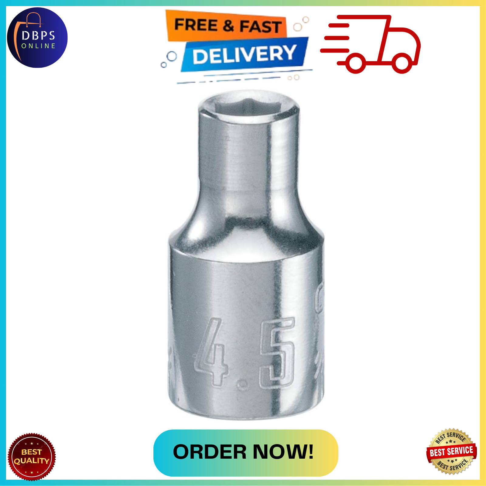 CRAFTSMAN Shallow Socket, Metric, 1/4-Inch Drive, 4.5mm, 6-Point (CMMT99101) gallery