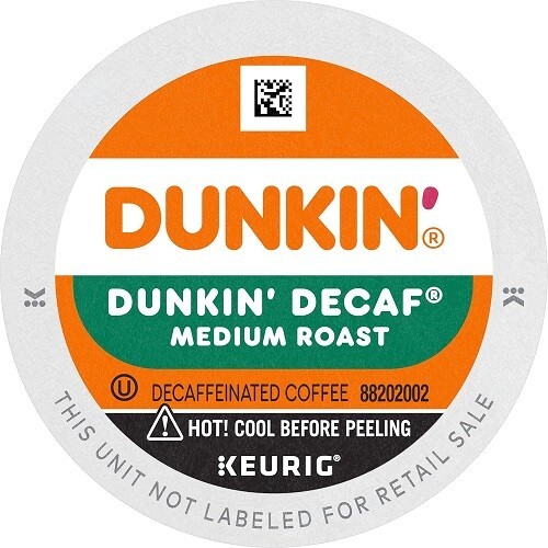 Dunkin' Decaf Coffee, Medium Roast Coffee K-Cup Pods, 88 Count gallery