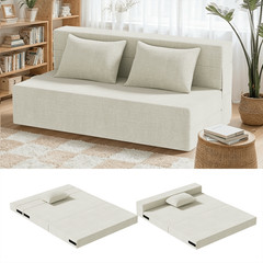 Convertible Folding Sofa Bed Pillow Floor Sofa Folding Couch CompressedSofa 60”