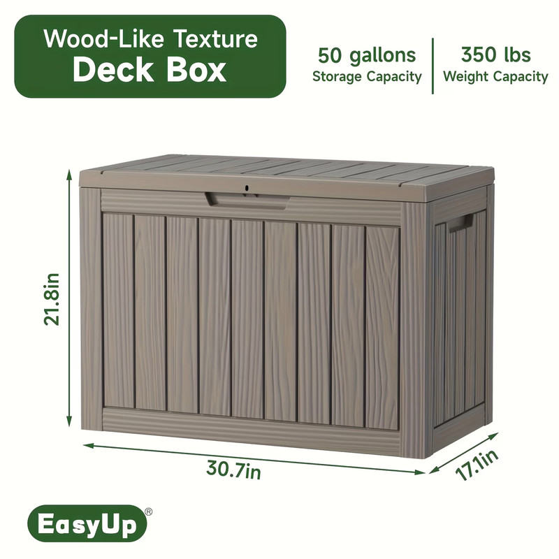 Outdoor Storage Box, Resistant to Weather And UV Rays, Resin Container for Packa gallery