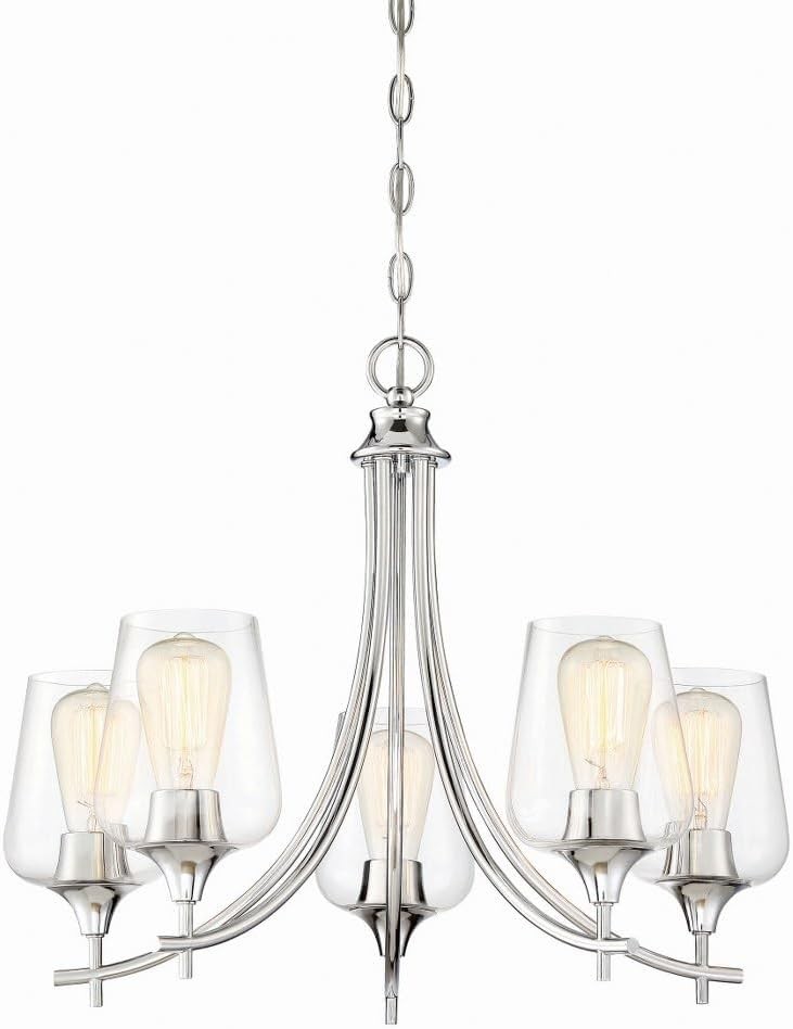 5 Light Chandelier Transitional Style Contemporary Bohemian #R070 gallery