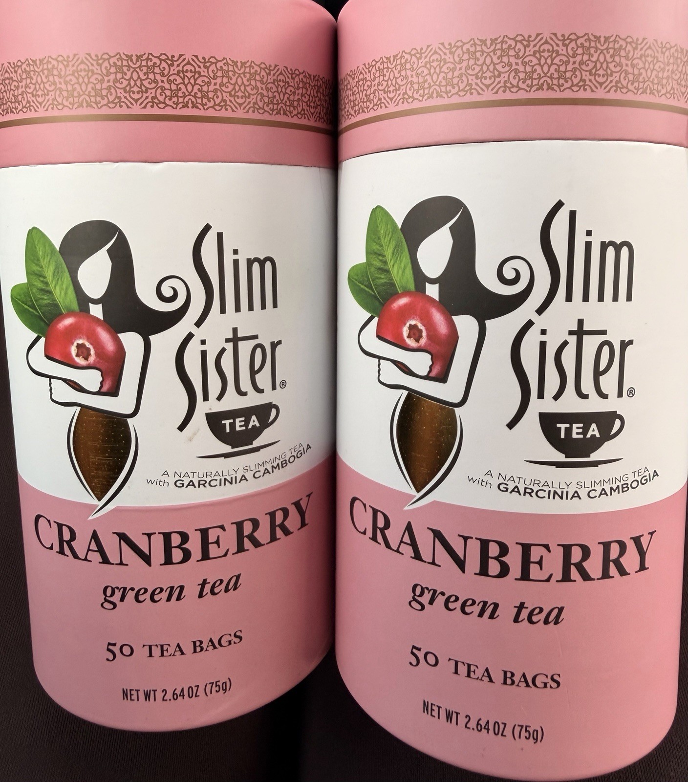Slim Sister Cranberry Green Tea Garcinia Cambogia 50 Bags x2 Detox Tea gallery