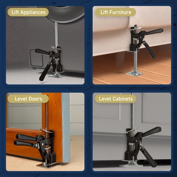 Hand Lifting Jack Tool - Labor Saving Arm Jacks for Installing 1 - Pack Black gallery