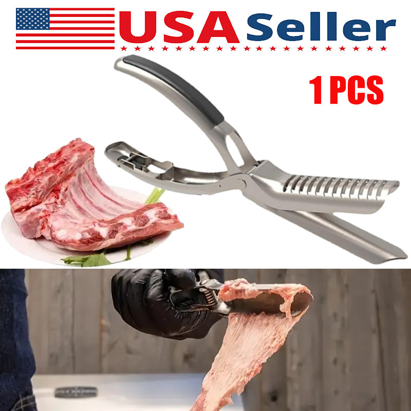 Stainless Steel Easy Rib Membrane Remover Tool The Ultimate BBQ Rib Prep Skinner gallery