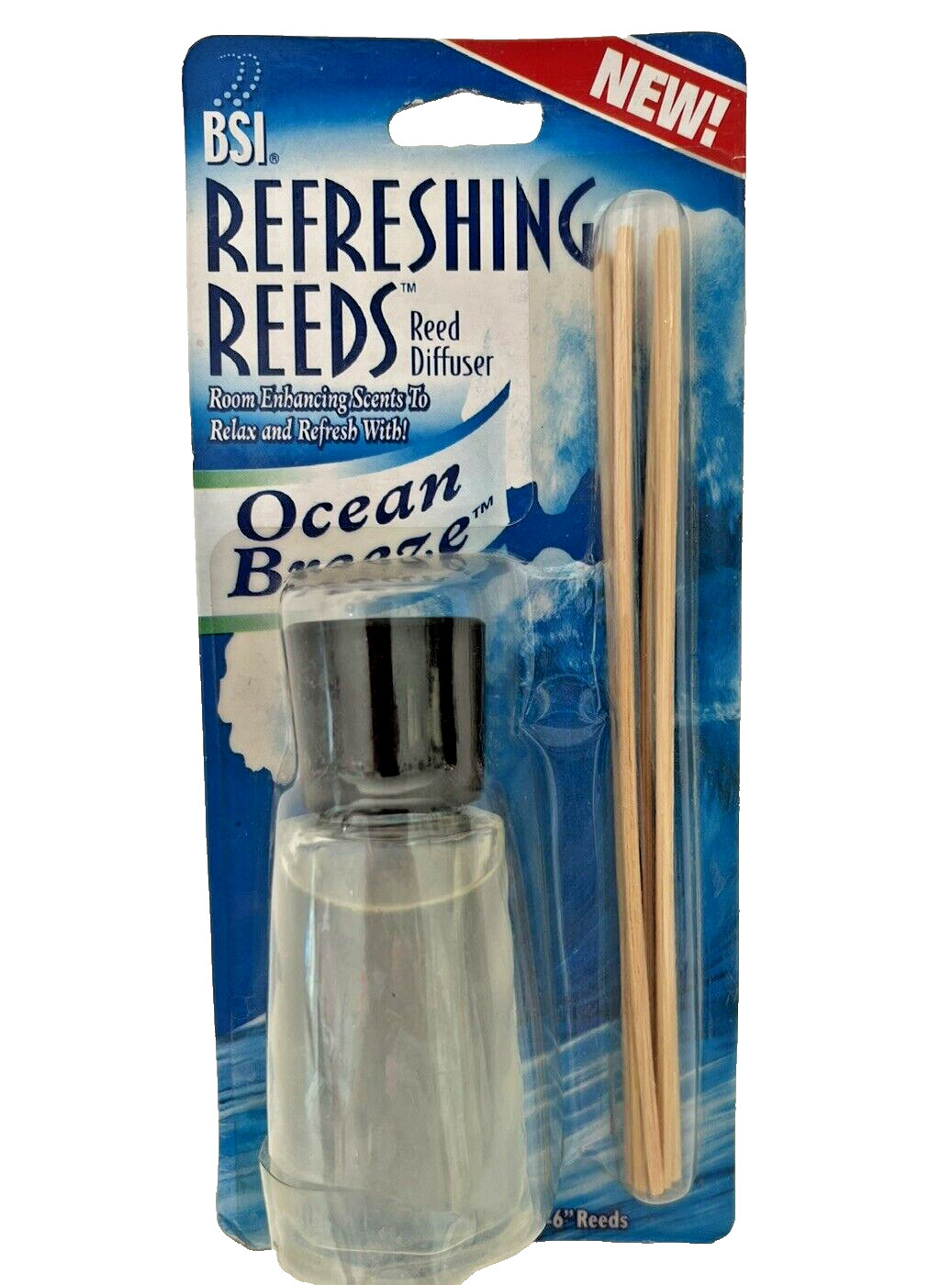 BSI Refreshing 6 Reeds Oil Scented Diffuser OCEAN BREEZE 2007 Discontinued gallery