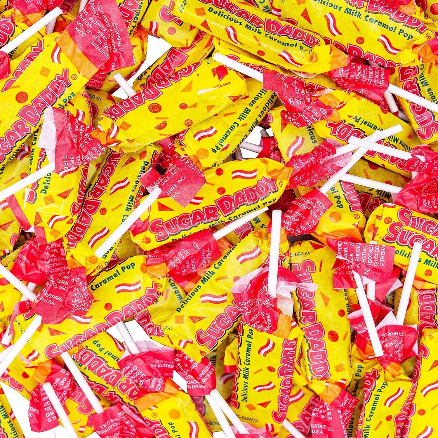 SUGAR DADDY Delicious Milk Caramel Pops, Bulk Fun Size Candy (2 Pounds) On Sale! gallery