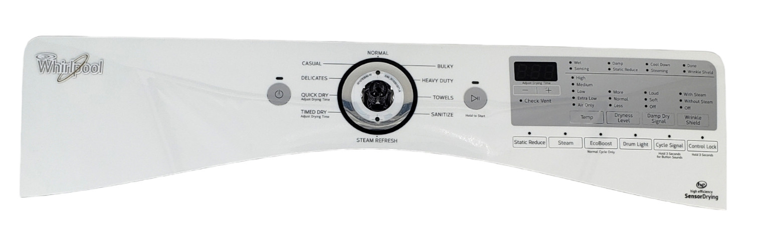 Genuine Whirlpool Dryer Control Panel W10825131 Same Day Ship & 60 Days Warranty gallery