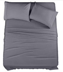 KING Microfiber 4 Piece Bed Sheet Set with Pillowcases Utopia Bedding NEW