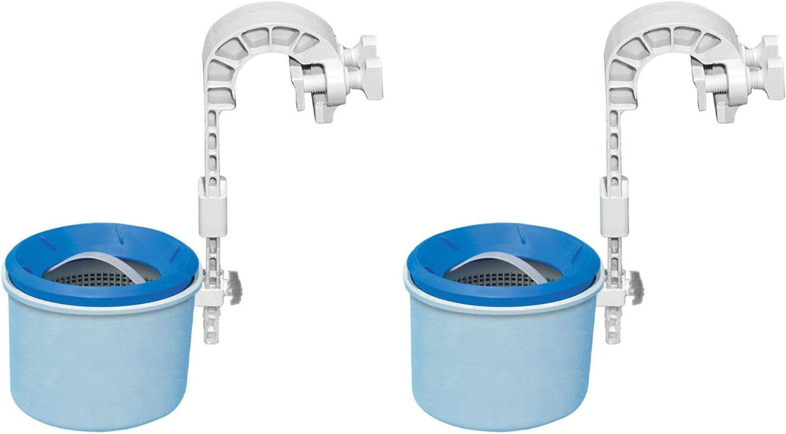 Intex Deluxe Wall-Mounted Swimming Pool Surface Automatic Clean Skimmer (2 Pack) gallery