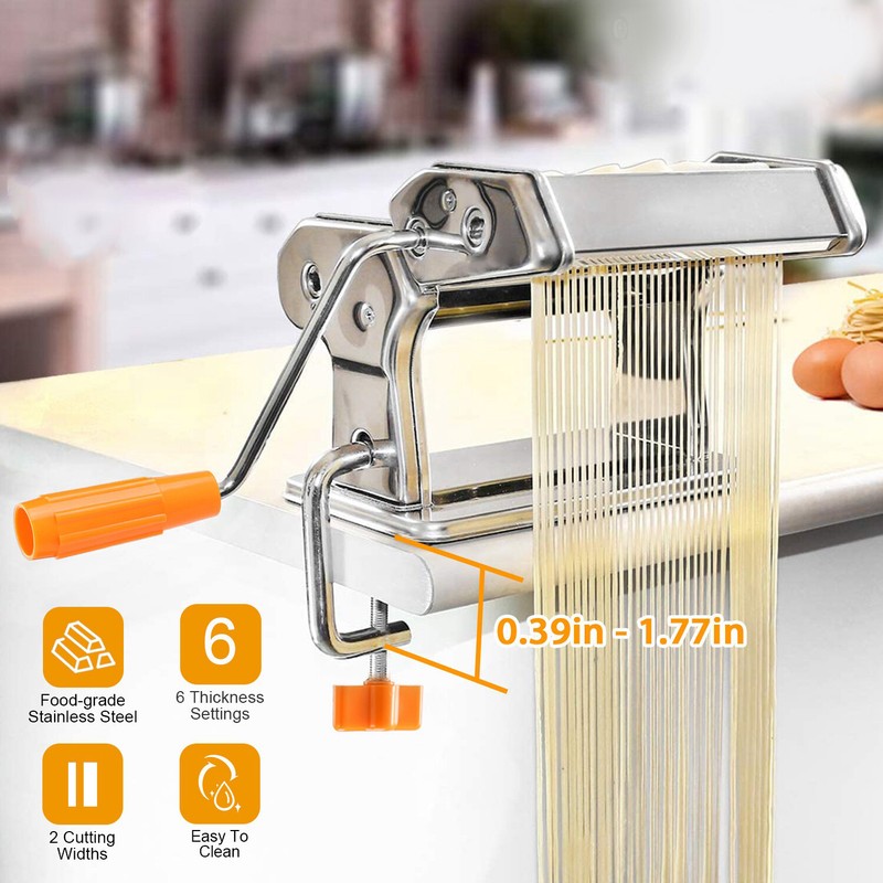 Pasta Maker Machine Roller Cutter Noodle Makers for Spaghetti/Ravioli/Fettuccine gallery