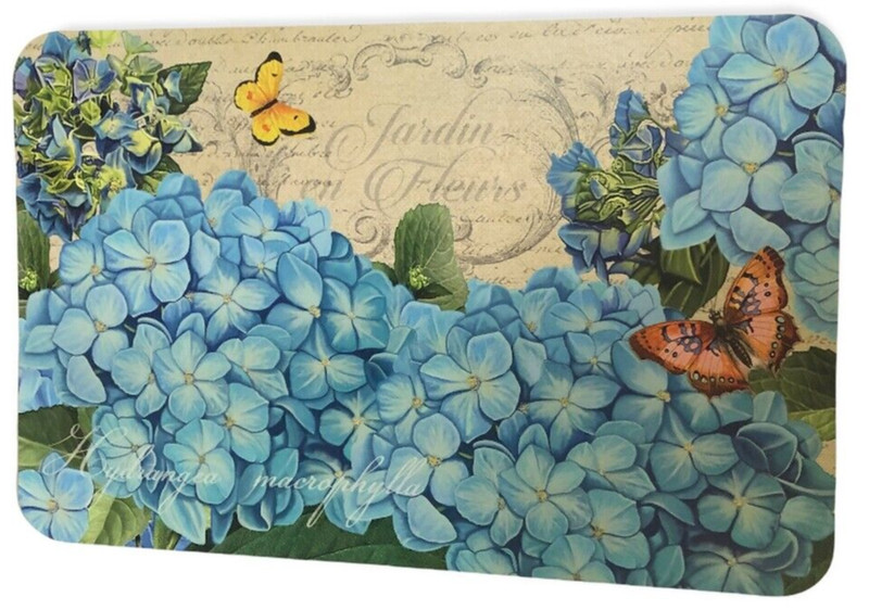 CounterArt Hydrangea Placemats Reversible 17x11" Double Sided Vinyl Set of 4 gallery