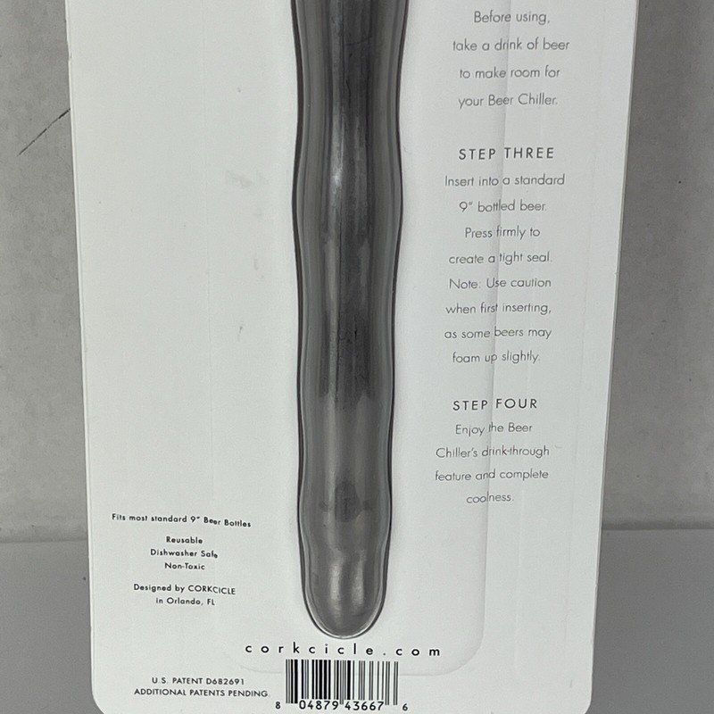 Chillsner by Corkcicle Drink Through Beer Chiller New Sealed Factory Packaging gallery