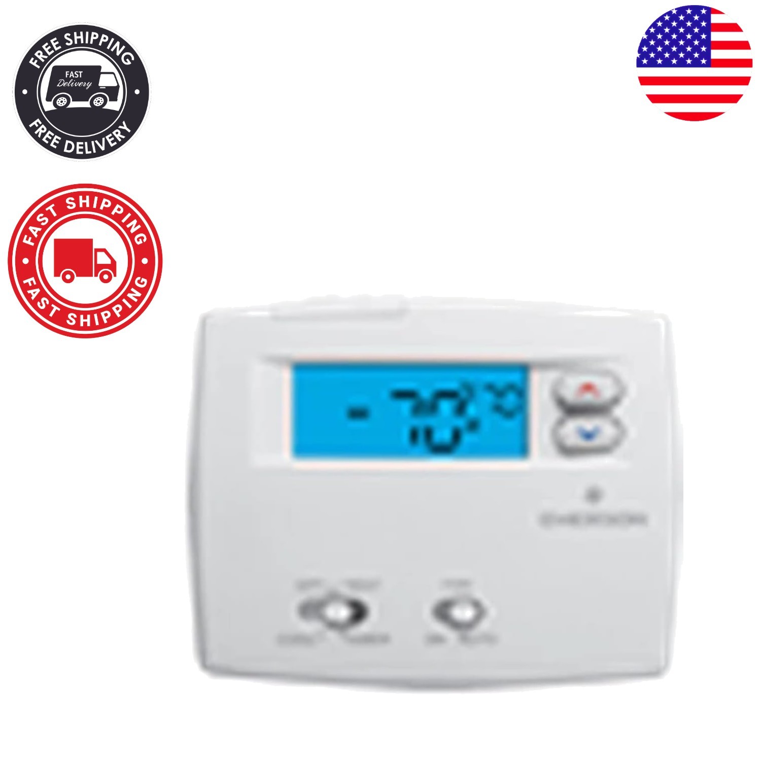 User-Friendly Heat Pump Thermostat with Temperature Display and Filter Indicator gallery
