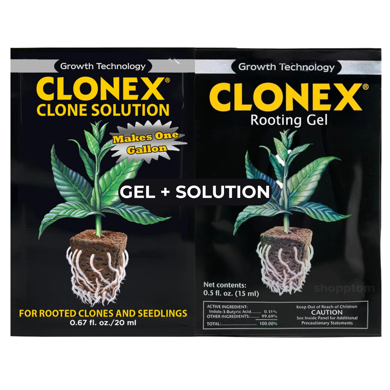 Clonex Rooting Starter Kit – Rooting Gel 15ml + Clone Solution 20ml – 2 Pack gallery