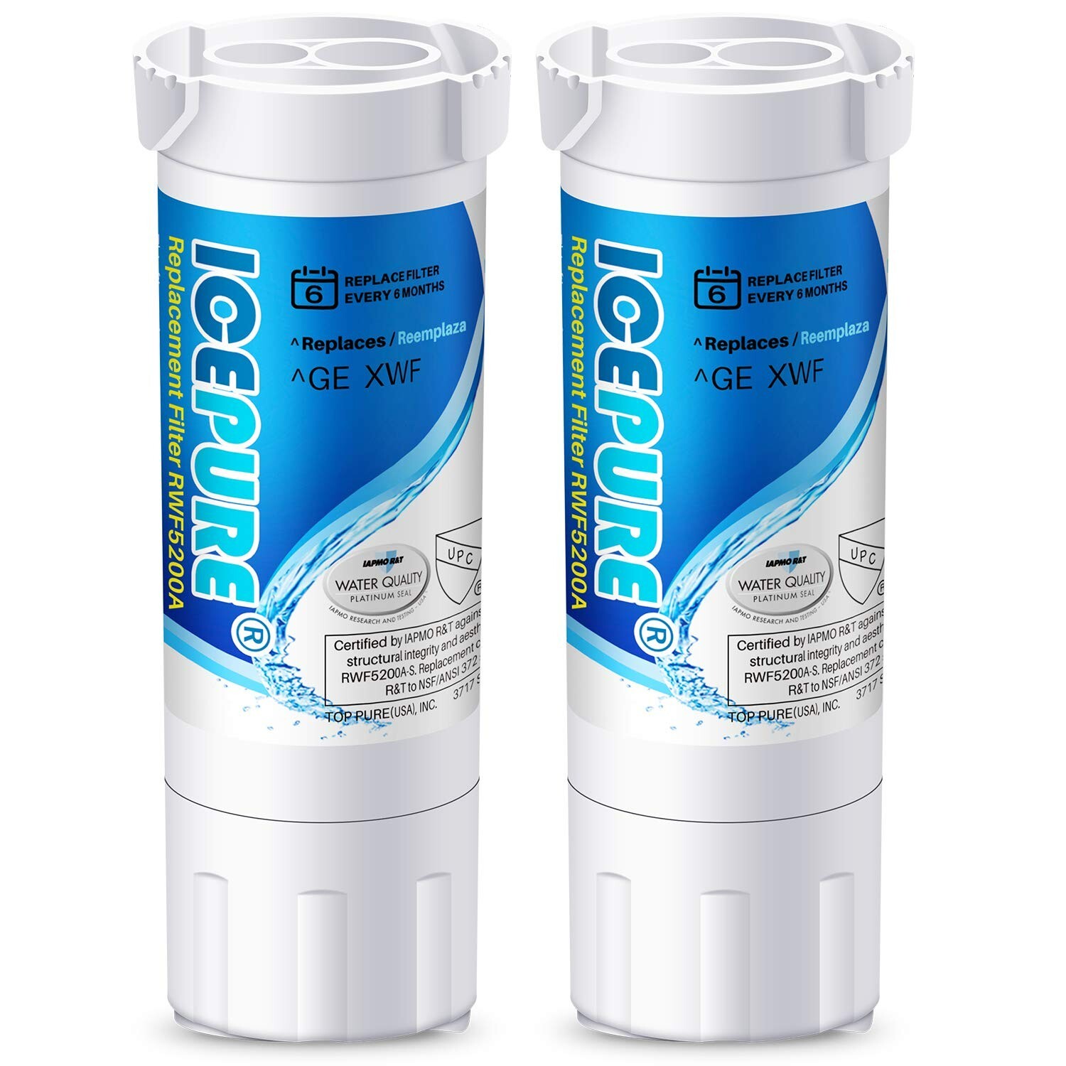ICEPURE XWF （𝐍𝐎𝐓 𝐗𝐖𝐅𝐄）Water Filter Replacement for GE XWF, WR17X30702 gallery
