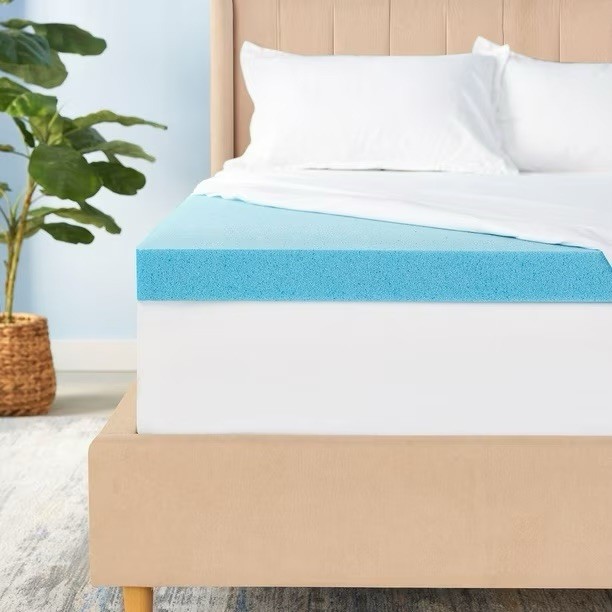 Serta 3" Cool Nights Gel Memory Foam Mattress Topper with Washable Cover, King gallery