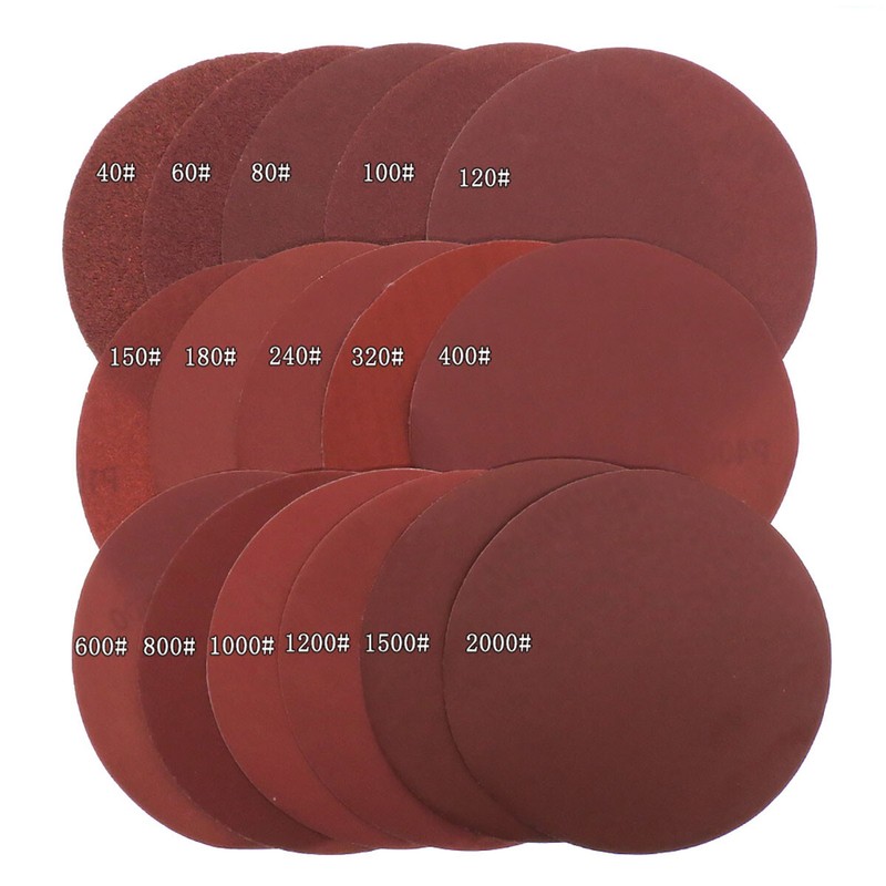 SATC 100PCS 6 inch Hook Loop Sanding Discs P40-2000 Orbital DA Sander Paper Pads gallery