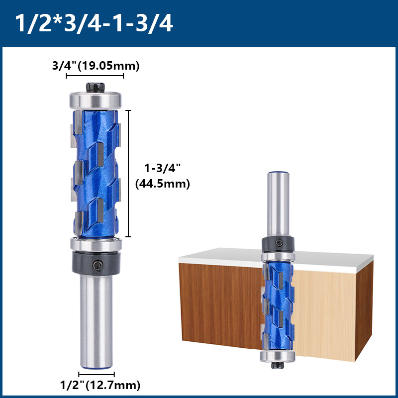 1/2 Shank Flush Trim Router Bit Double Bearing Spiral Flush Trim for Wood Panels gallery