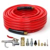3/8" x 50ft PVC Air Compressor Hose + 10 Pcs Air Compressor Accessories Kit gallery