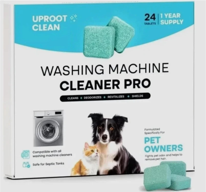 Uproot Clean Washing Machine Cleaner Tablets - 24 Pack for a 12 Month Supply. Fo gallery