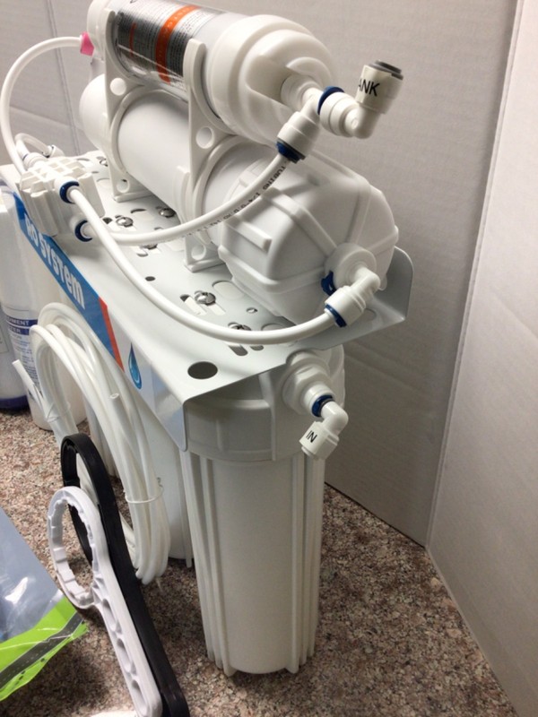 5 Stage RO Water Filter System PP, GAC, CTO, RO MEMBRANE T-33 Faucet & Wrench gallery