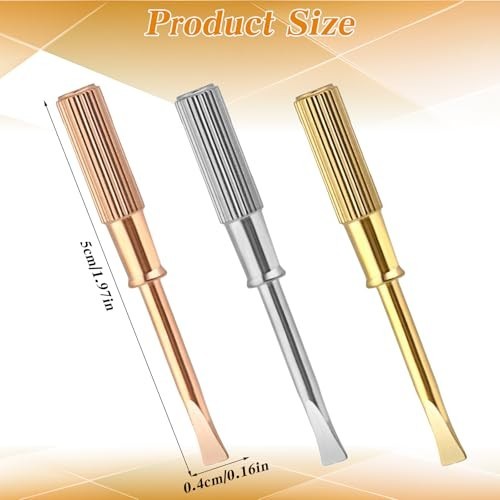 3Pcs Cartiers Screwdriver, Silver, Gold, Rose Gold Cartiers Bracelet Screwdri. gallery