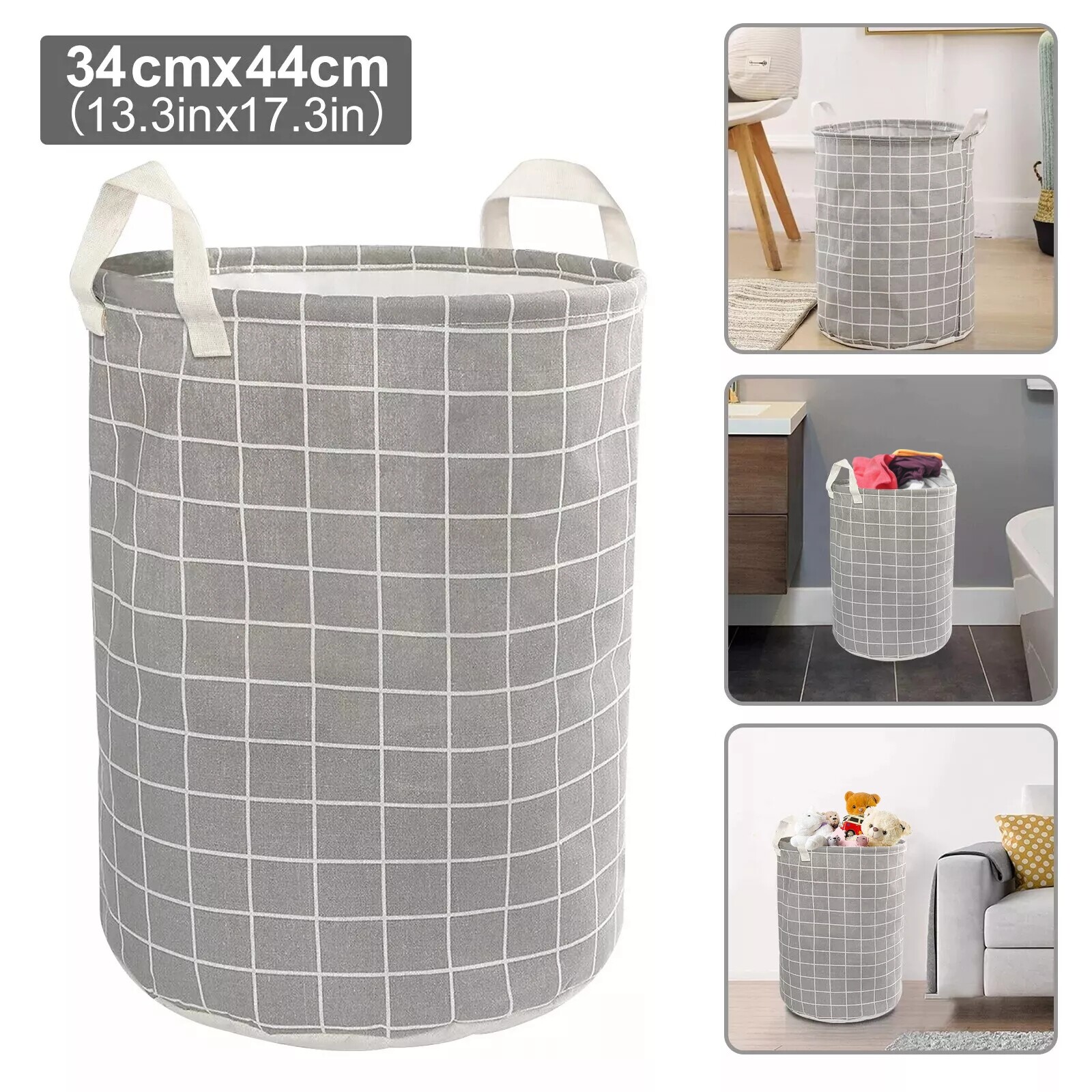Large Foldable Storage Laundry Hamper, Dirty Clothes Basket, Wash Bag Organizer gallery