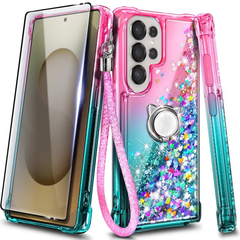 For Samsung Galaxy S26 + Plus Ultra Glitter Case + Lanyard & Screen Protector gallery