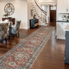 Brick Red Oriental Hallway Runner Rug 2.5x12 - Soft & Washable Carpet gallery